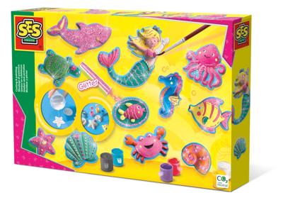 SES Creative gieten en schilderen oceaanfiguren