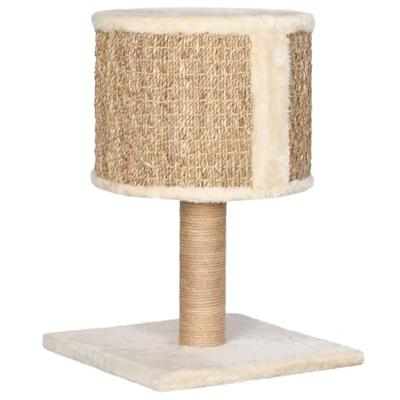 Kattenmeubel met huis en krabpaal 52 cm zeegras Kattenmeubel met huis en krabpaal 52 cm zeegras
