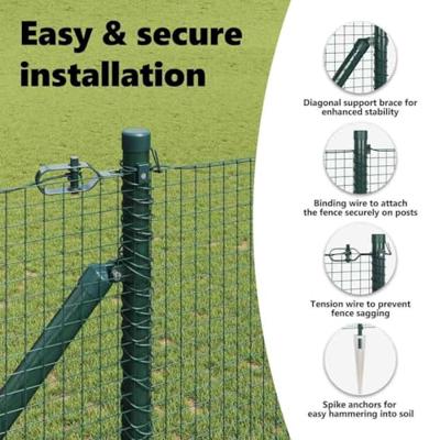 VidaXL Afrasteringspaal groen 10 x 1,2 m (19 x 19 mm gaas)