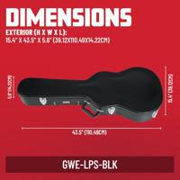 Gator Cases GWE-LPS-BLK houten koffer voor Gibson® Les Paul® - thumbnail
