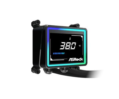 Asrock Challenger 360 Digital Processor Kit voor vloeistofkoeling 12 cm Zwart