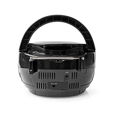 Nedis CD-Speler Boombox / Netvoeding | Stereo | 9 W | FM | Bluetooth® | Zwart | 1 stuks - SPBB100BK SPBB100BK