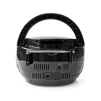 Nedis CD-Speler Boombox / Netvoeding | Stereo | 9 W | FM | Bluetooth® | Zwart | 1 stuks - SPBB100BK SPBB100BK - thumbnail