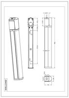 Trio WandlampPiera 79cm chroom - 284077906 - thumbnail
