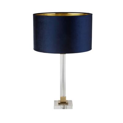 Searchlight Design tafellampScarborough goud met donkerblauw - EU67522AZ