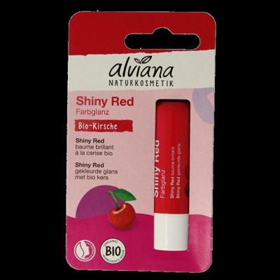 Alviana Lipverzorging shiny red 4.5 Gram