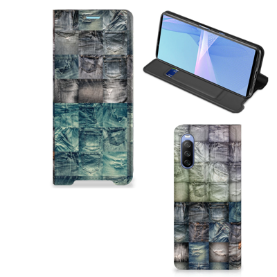 Hippe Standcase Sony Xperia 10 III Spijkerbroeken Hippe Standcase Sony Xperia 10 III Spijkerbroeken