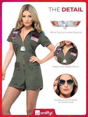 Top Gun vliegenier kostuum vrouw