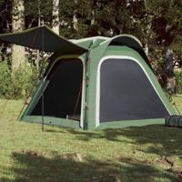 VidaXL Tent 4-persoons waterdicht snelontgrendeling groen - thumbnail