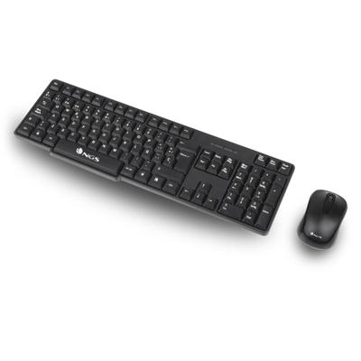 Toetsenbord en muis NGS EUPHORIA KIT Zwart Qwerty Spaans Wireless