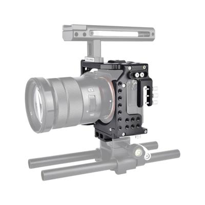 YELANGU CA7 YLG0908A-A01-video camera kooi stabilisator voor Sony A7K & A7X & A73 & A7S & A7R & A7RII & A7SII (zwart)