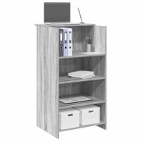Receptiebalie 55x50x103,5 cm bewerkt hout grijs sonoma eiken - thumbnail