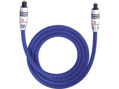 Toslink Audio Aansluitkabel [1x Toslink-stekker (ODT) - 1x Toslink-stekker (ODT)] 2.00 m Blauw Oehlbach XXL® Series 80