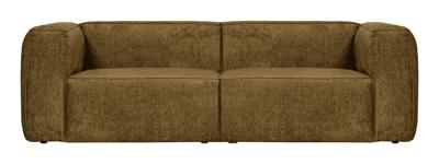 WOOOD 3,5-zits Bank 'Bean' Structure Velvet, kleur Spices