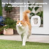 Petsafe adapter kattenluik grote kat voor glas - thumbnail