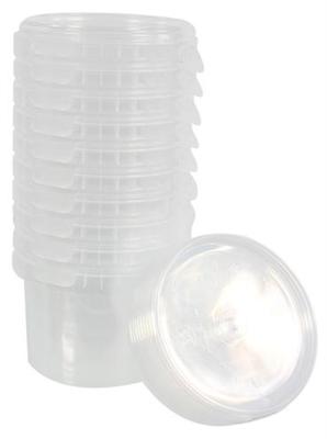 EMMER PP ROND ZONDER HENGSEL INCL GLASHELDERE DEKSEL