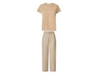 esmara Dames pyjama (Lichtbruin, XS (32/34)) - thumbnail