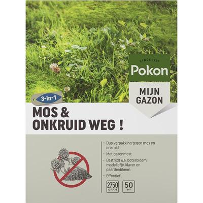 Pokon Mos en Onkruid Weg 2,75kg voor 50m2 - 724093