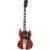 Gibson Original Collection SG Standard Faded '61 Maestro Vibrola Vintage Cherry Satin elektrische gitaar met koffer - thumbnail