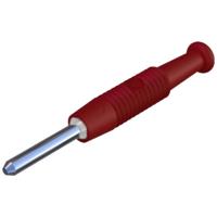 SKS Hirschmann MST 3 Miniatuur-banaanstekker Stekker, recht Stift-Ø: 2 mm Rood 1 stuk(s) - thumbnail