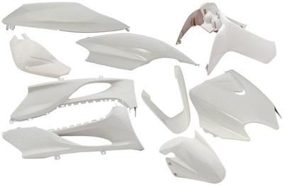 Edge Plaatset 9-delig voor yamaha jog r/ mbk machg - metallic wit