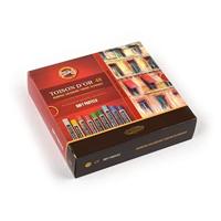 Pastelkrijt Koh-I-Noor Toison 8516 rond 48 stuks assorti - thumbnail