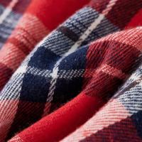 Kinderoverhemd geruit 104 rood en marineblauw - thumbnail
