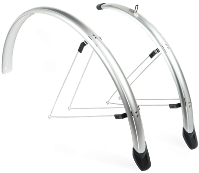 Amigo Eurofender Spatbordenset Sporty- 26 inch- 58 mm - Kunststof Zilver