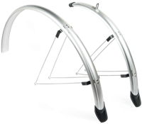 Amigo Eurofender Spatbordenset Sporty- 26 inch- 58 mm - Kunststof Zilver - thumbnail