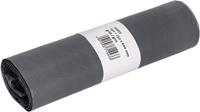 Deiss vuilniszak ft 50 x 60 cm, 33 liter, grijs, HDPE, rol van 50 stuks - thumbnail