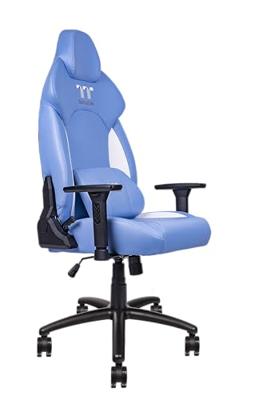 Thermaltake GGC-VCO-LWLWDS-01 gamestoel Gaming leunstoel Gecapitonneerde zitting Blauw, Wit Thermaltake GGC-VCO-LWLWDS-01 gamestoel Gaming leunstoel Gecapitonneerde zitting Blauw, Wit