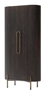 Richmond Opbergkast 'Luxor' Eiken, 190 x 90cm, kleur donkerbruin