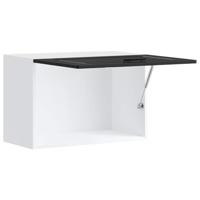 Keukenwandkast Porto bewerkt hout zwart - thumbnail