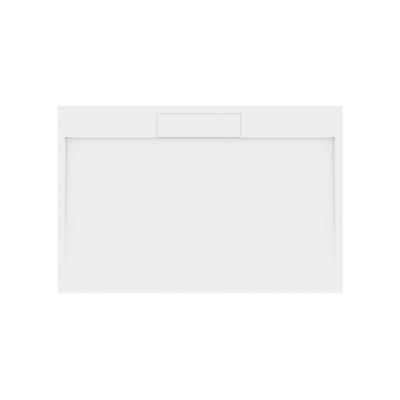 Douchebak Gegoten Marmer Sapho Irena 150x100x3.5 cm Rechthoek Wit