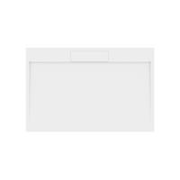 Douchebak Gegoten Marmer Sapho Irena 150x100x3.5 cm Rechthoek Wit - thumbnail