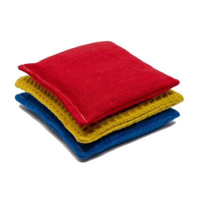 Little Botanic label Sensorische pittenzakjes 3 stuks Regenboog