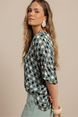 Studio Anneloes Dita Circle Top 13556 T-shirt Korte Mouw 9997 Multi Color