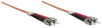 Intellinet 470087 Glasvezel Optische vezel Aansluitkabel 5.00 m Oranje [1x ST-stekker - 1x ST-stekker] 50/125 µ Multimode OM2 - thumbnail