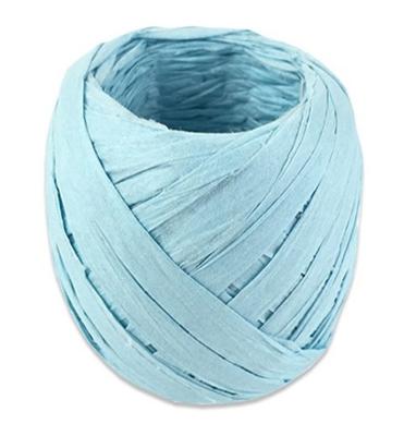 Witbaard lint 20 meter papier babyblauw