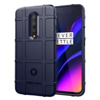 Schokbestendig Rugged Shield volledige dekking beschermende siliconen case voor Oneplus 7 (blauw) - thumbnail