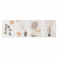 Schilderij DKD Home Decor S3018141 Blommor (30 x 1,8 x 40 cm) (4 Stuks) - thumbnail
