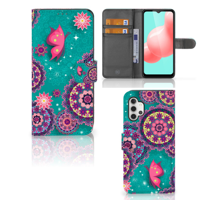 Samsung Galaxy A32 5G Hoesje Cirkels en Vlinders - thumbnail