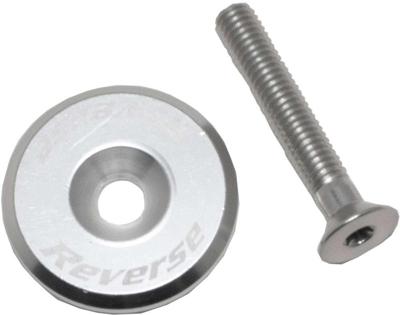 Reverse components headset cap with screw