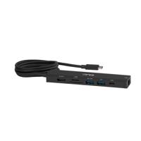 Club 3D csv-2555 7-1 usb-c naar hdmi hub (zwart, 4k60hz, pd3.1 140w, usb-a, usb-c, lan, microsd) - thumbnail