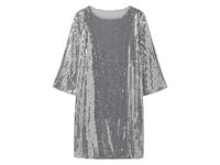 esmara Dames jurk met pailletten (Zilver, S (36/38)) - thumbnail