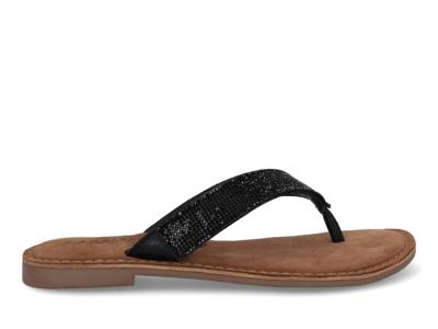 Lazamani - Leren slippers met strass-ste Leer Dames