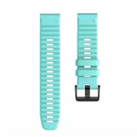 By Qubix - Siliconen bandje - Lichtblauw - Compatible met Garmin Tactix 8-51mm - Compatible Garmin bandje - thumbnail