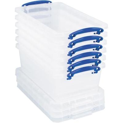 Really Useful Box opbergdoos 5,5 l, nestbaar, transparant Really Useful Box opbergdoos 5,5 l, nestbaar, transparant