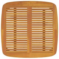Tuintafel 110x110x75 cm massief acaciahout - thumbnail