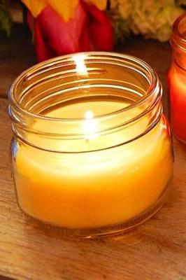 Citronella kaars in glazen pot Ø6x6cm